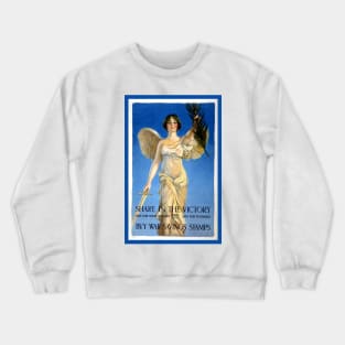 Patriotic American Angel with Sword Crewneck Sweatshirt